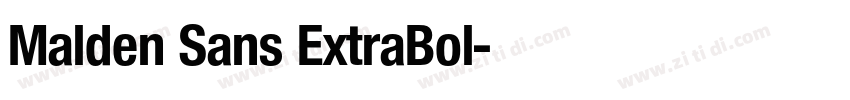 Malden Sans ExtraBol字体转换